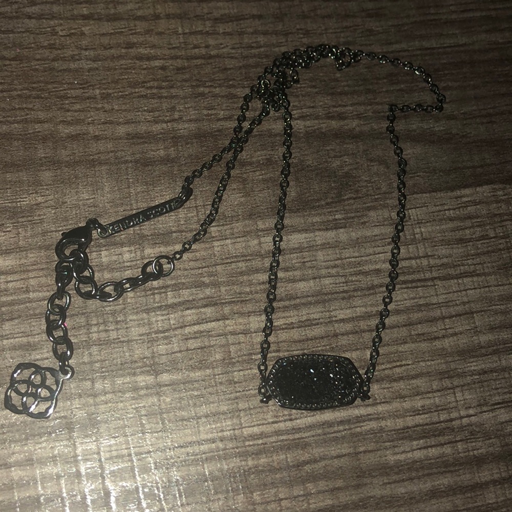 Kendra Scott Eliza black pendant necklace